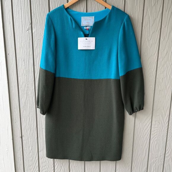 Dovima Paris High-End French Designer Colorblock Shift Dress, SZ 6-8 - Picture 12 of 12